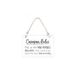 Caravan Rules Hanging Sign
